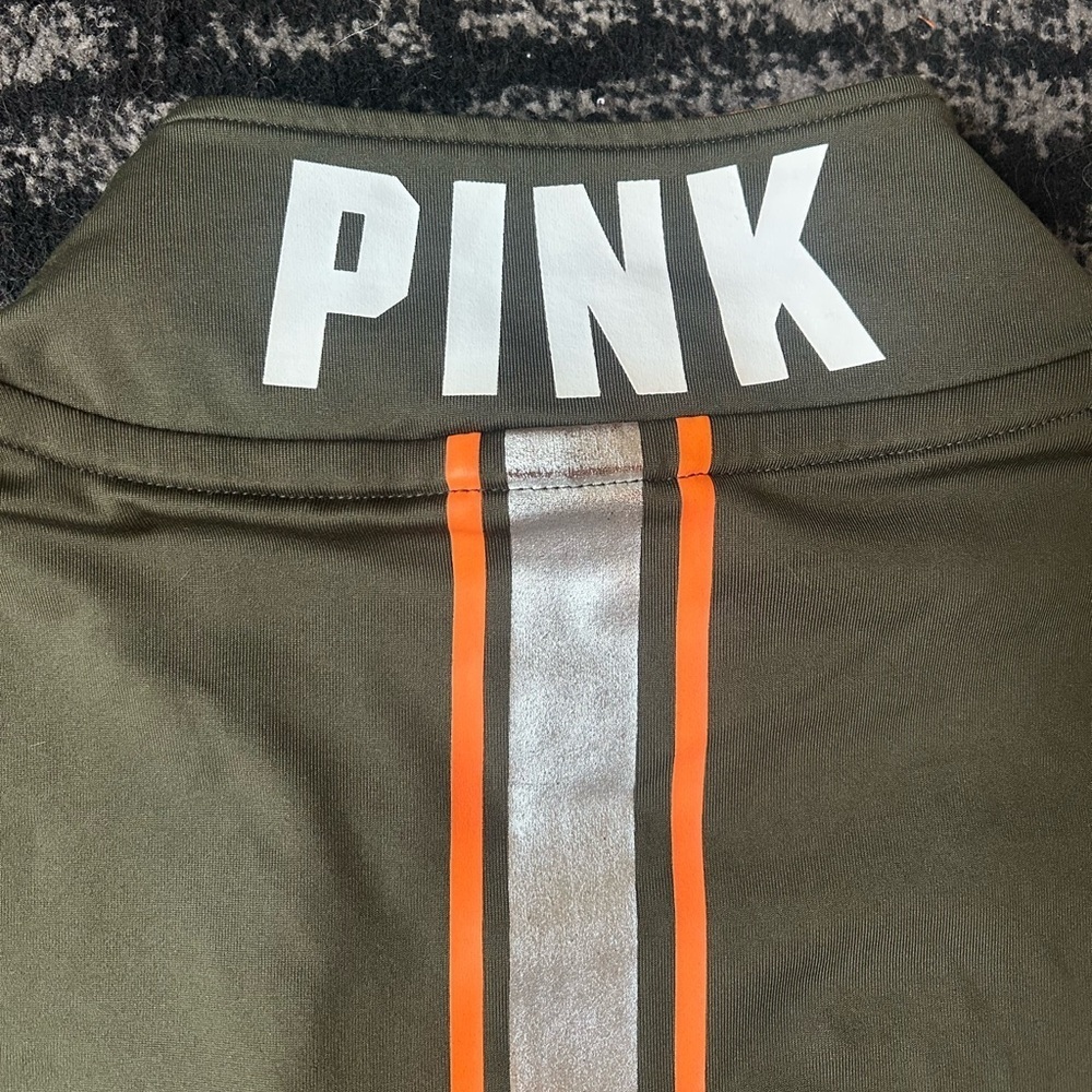 PINK by VS Ultimate Quarter Zip Athletic Pull-Over With Reflective Stripe - Picture 12 of 13